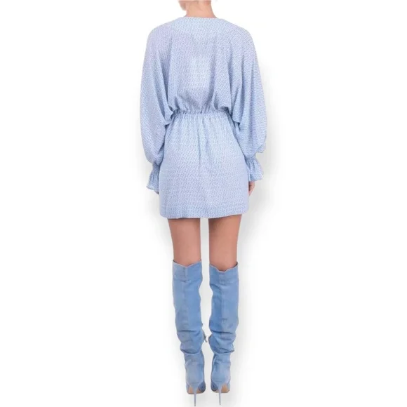 Baum Und Pferdgarten Ariana Dress Light Blue Crepe Size 36 US 6 Small Medium NWT - Picture 4 of 6